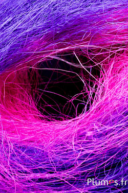 Fibres de sisal - 50 g - fuchsia-violet